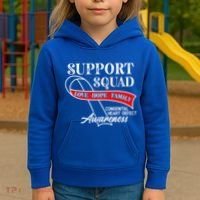 Support Awareness Squad I CHD Congenital Heart Defect Kids Hoodie thumb 3