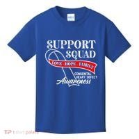 Support Awareness Squad I CHD Congenital Heart Defect Kids T-Shirt thumb 0