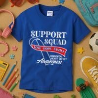 Support Awareness Squad I CHD Congenital Heart Defect Kids T-Shirt thumb 3