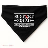Support Awareness Squad I CHD Congenital Heart Defect USA-Made Doggie Bandana thumb 0