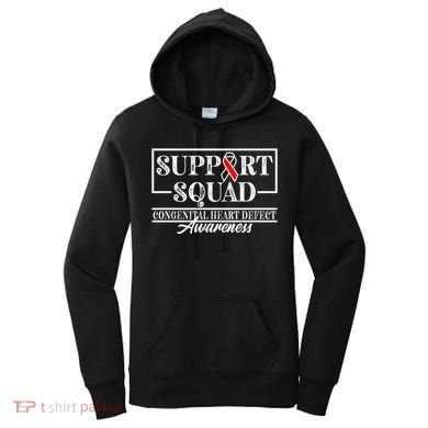 Support Awareness Squad I CHD Congenital Heart Defect Women's Hoodie