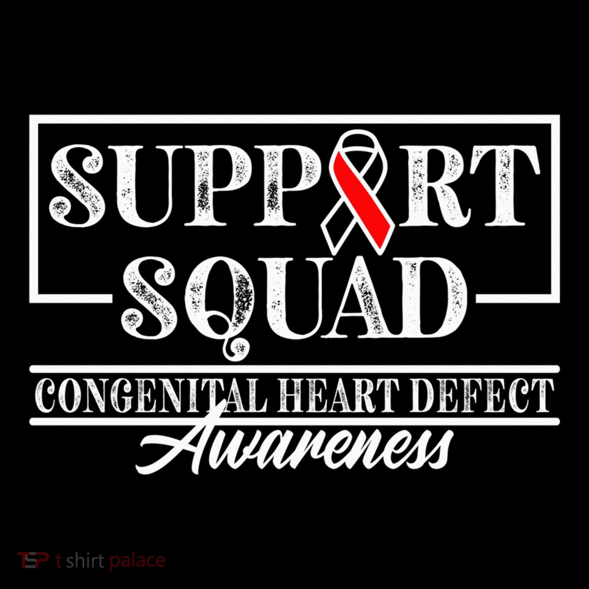 Support Awareness Squad I CHD Congenital Heart Defect Women's Hoodie