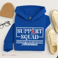 Support Awareness Squad I CHD Congenital Heart Defect Hoodie thumb 4