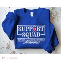 Support Awareness Squad I CHD Congenital Heart Defect Sweatshirt thumb 2