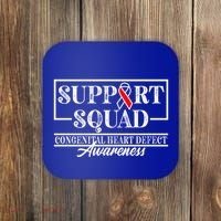 Support Awareness Squad I CHD Congenital Heart Defect Coaster thumb 0