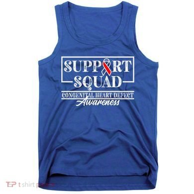 Support Awareness Squad I CHD Congenital Heart Defect Tank Top