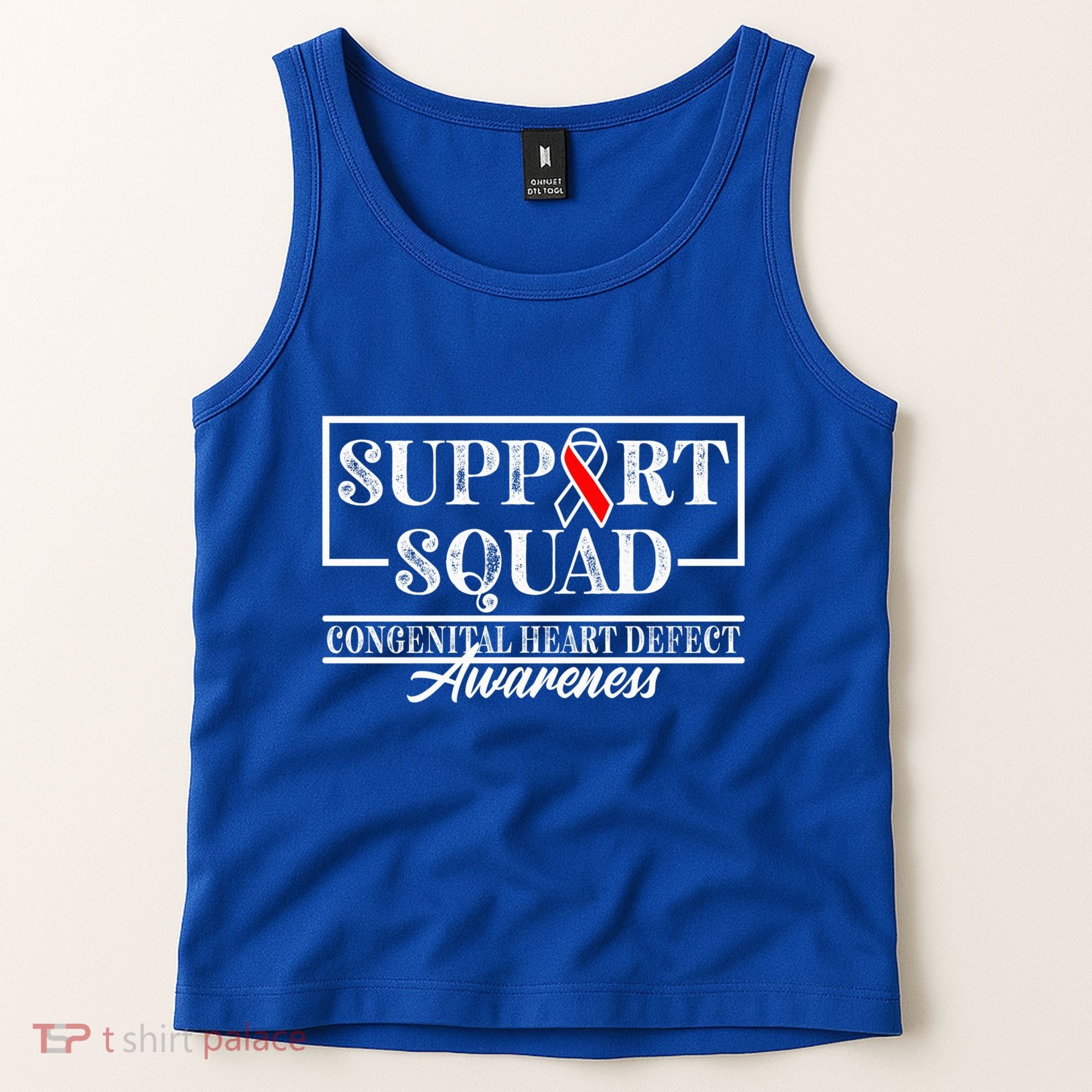 Support Awareness Squad I CHD Congenital Heart Defect Tank Top
