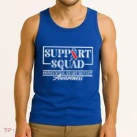 Support Awareness Squad I CHD Congenital Heart Defect Tank Top thumb 3