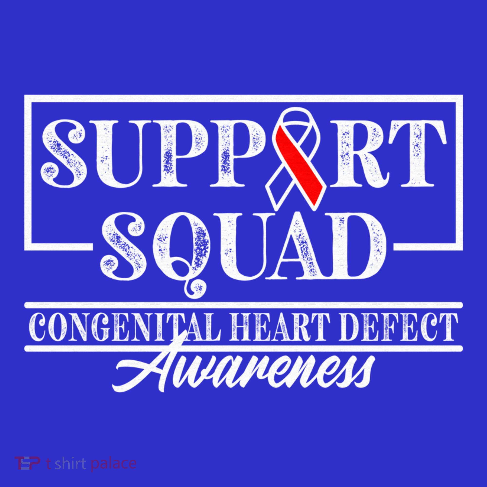 Support Awareness Squad I CHD Congenital Heart Defect Tank Top
