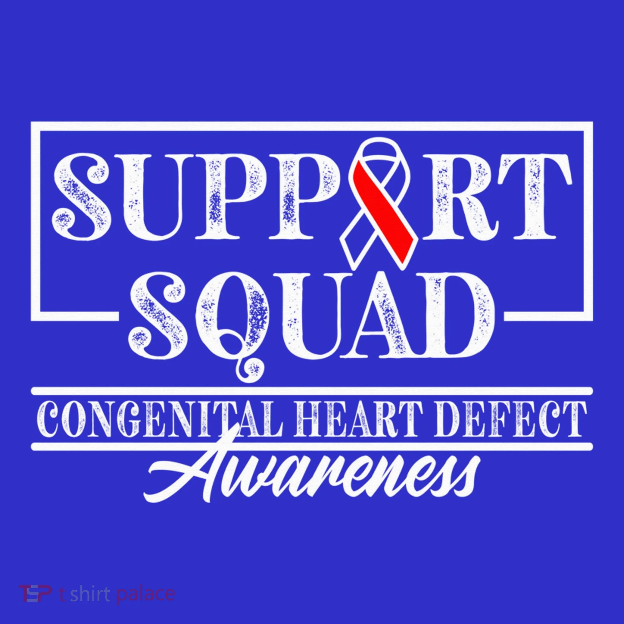 Support Awareness Squad I CHD Congenital Heart Defect Tank Top