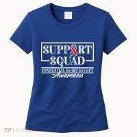 Support Awareness Squad I CHD Congenital Heart Defect Women's T-Shirt thumb 0