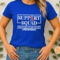 Support Awareness Squad I CHD Congenital Heart Defect Women's T-Shirt thumb 2