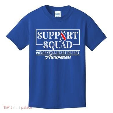 Support Awareness Squad I CHD Congenital Heart Defect Kids T-Shirt