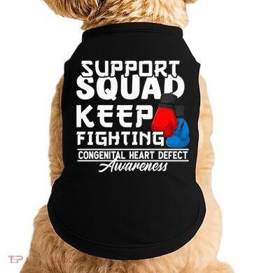 Support Awareness Squad I CHD Congenital Heart Defect Doggie Tank