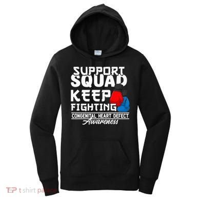 Support Awareness Squad I CHD Congenital Heart Defect Women's Hoodie