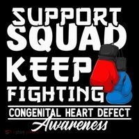 Support Awareness Squad I CHD Congenital Heart Defect Women's Hoodie thumb 2