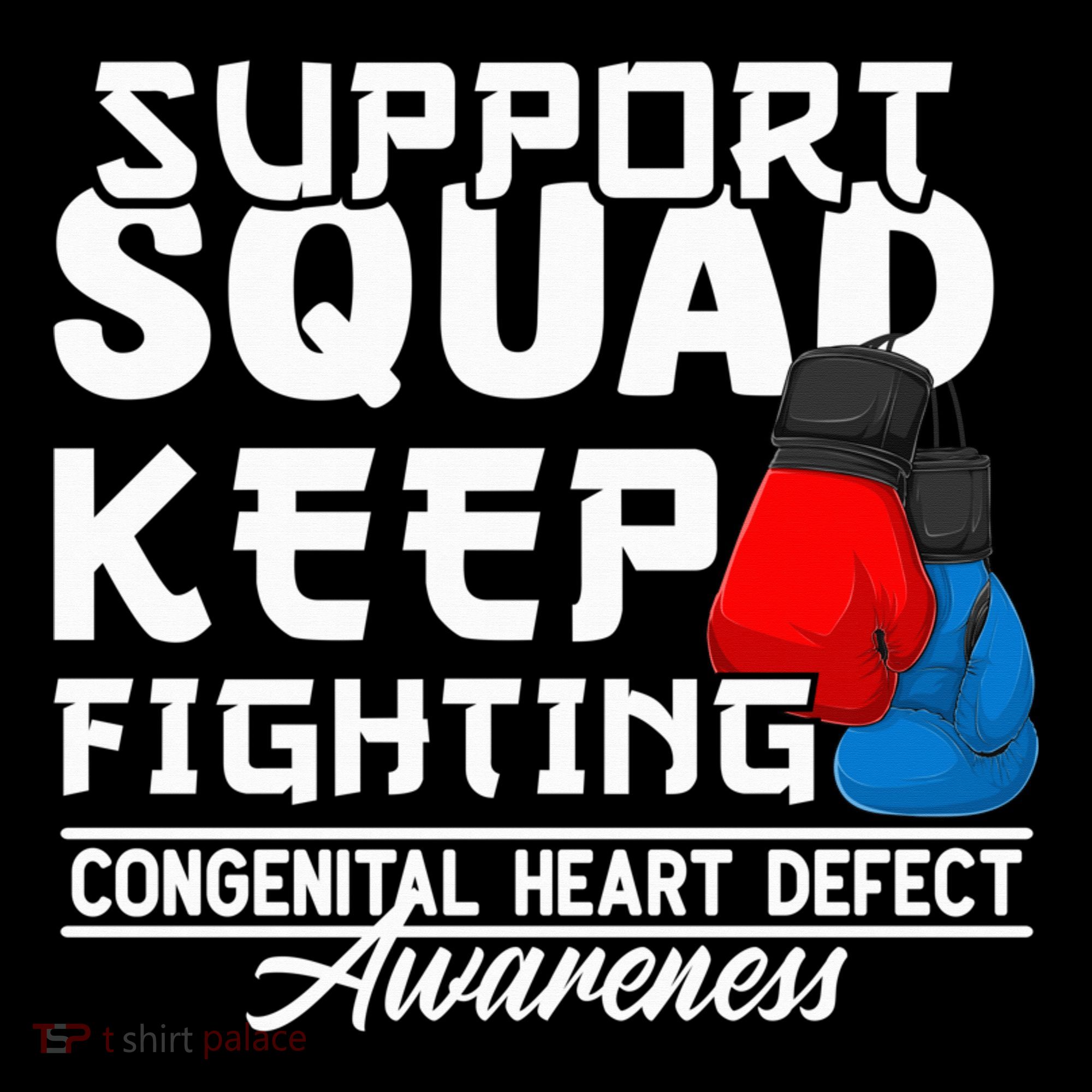 Support Awareness Squad I CHD Congenital Heart Defect Women's Hoodie