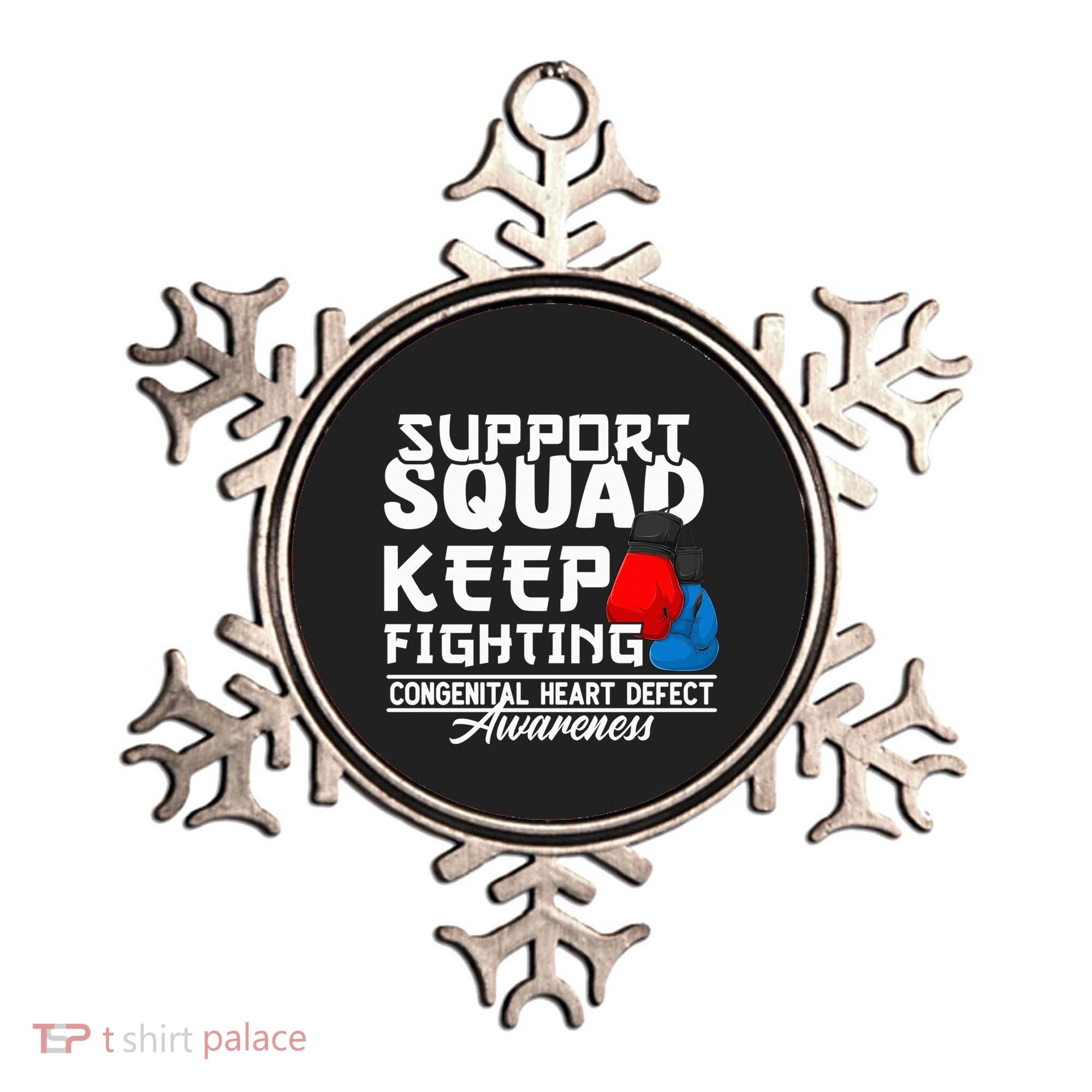 Support Awareness Squad I CHD Congenital Heart Defect Ornament