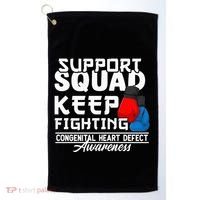 Support Awareness Squad I CHD Congenital Heart Defect Golf Towel thumb 0