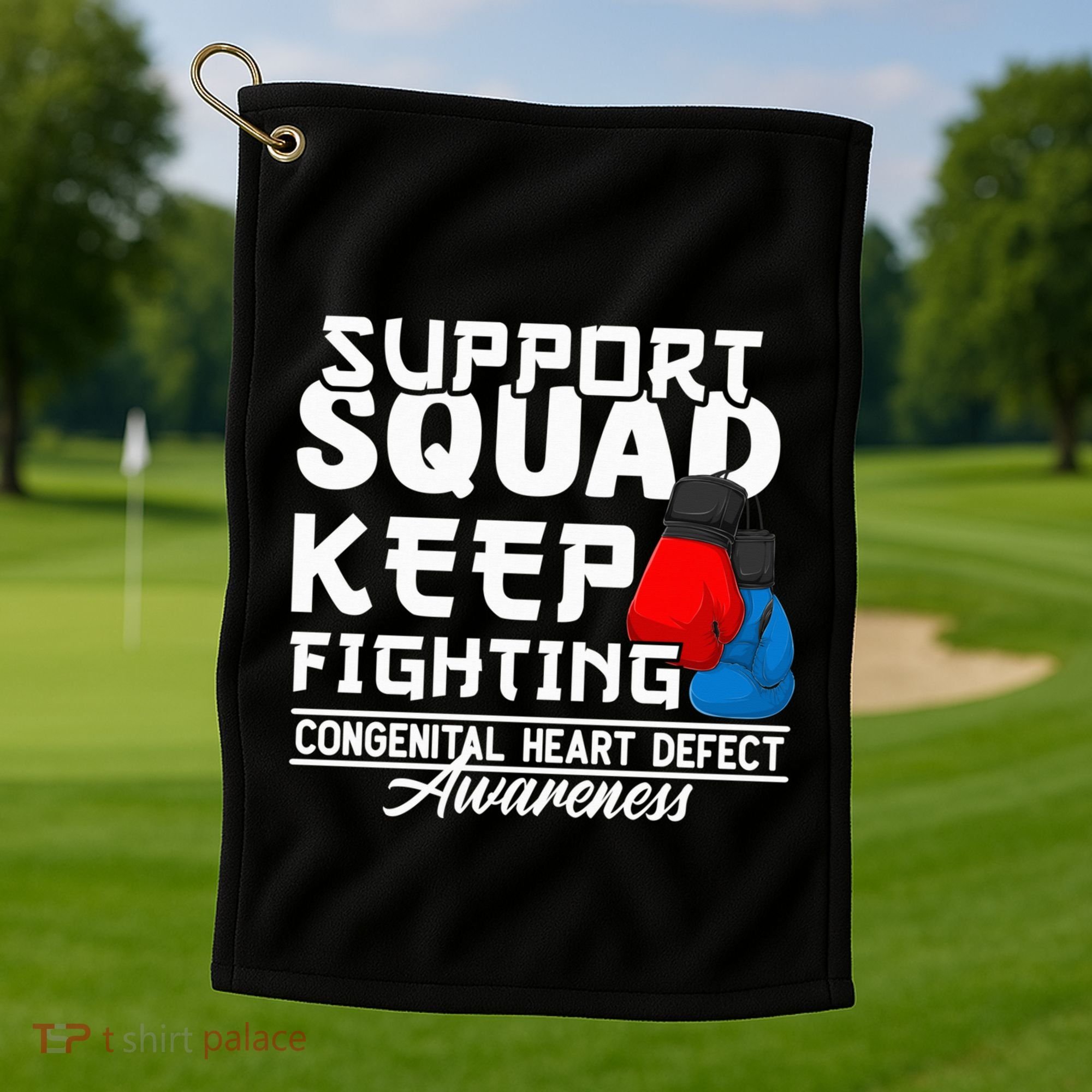 Support Awareness Squad I CHD Congenital Heart Defect Golf Towel