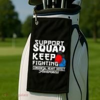 Support Awareness Squad I CHD Congenital Heart Defect Golf Towel thumb 2