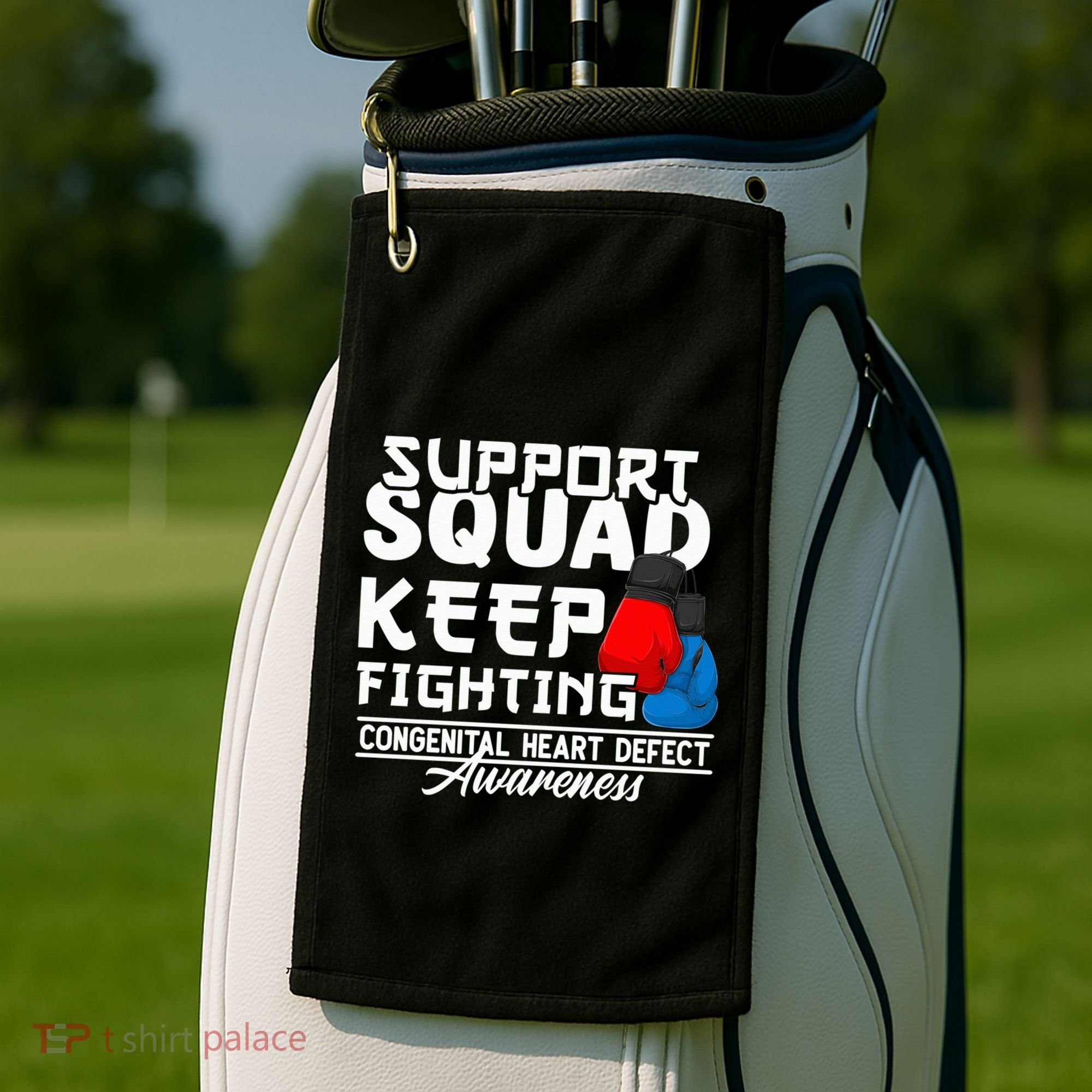 Support Awareness Squad I CHD Congenital Heart Defect Golf Towel