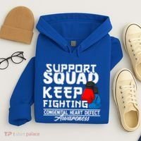 Support Awareness Squad I CHD Congenital Heart Defect Hoodie thumb 4