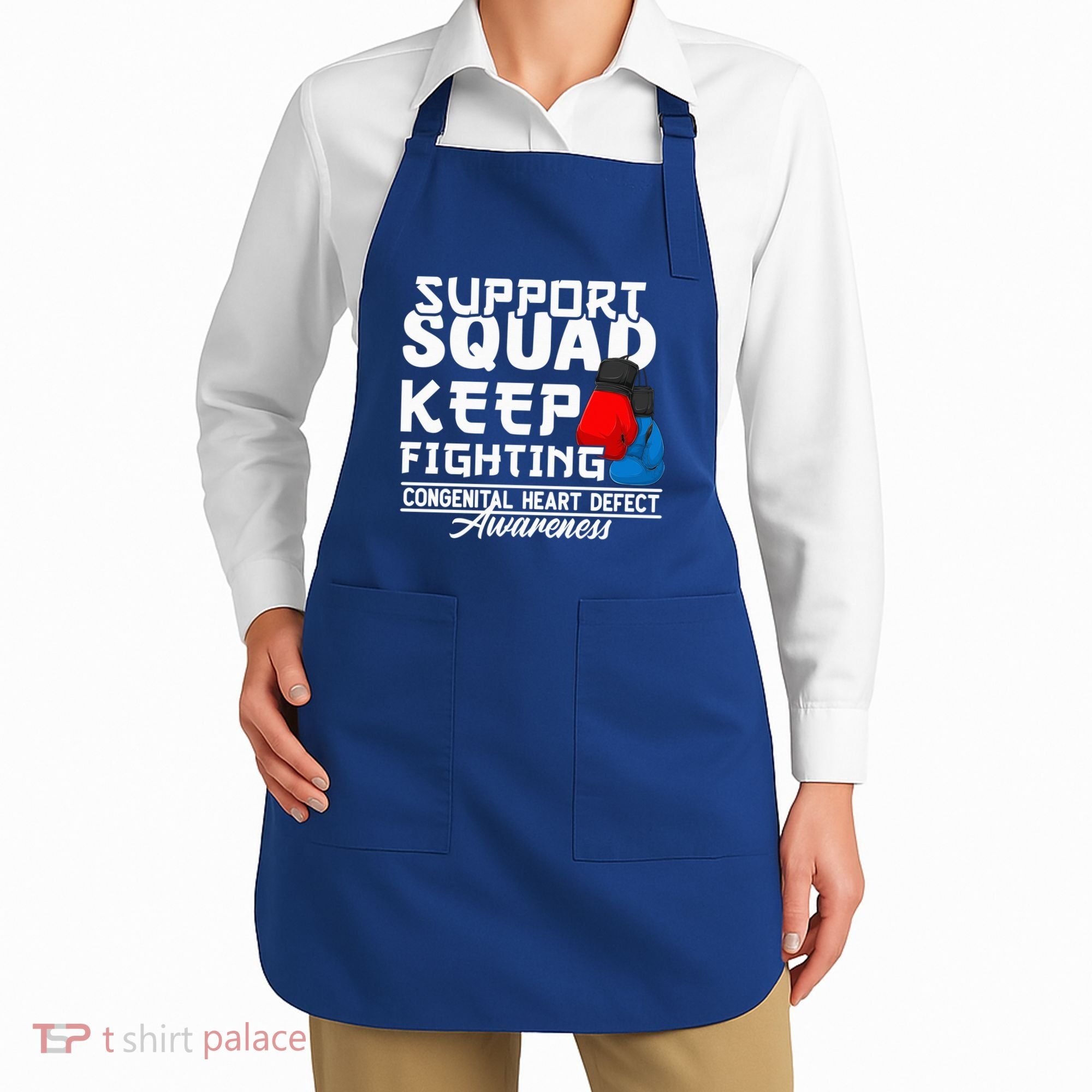Support Awareness Squad I CHD Congenital Heart Defect Apron