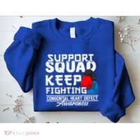 Support Awareness Squad I CHD Congenital Heart Defect Sweatshirt thumb 2