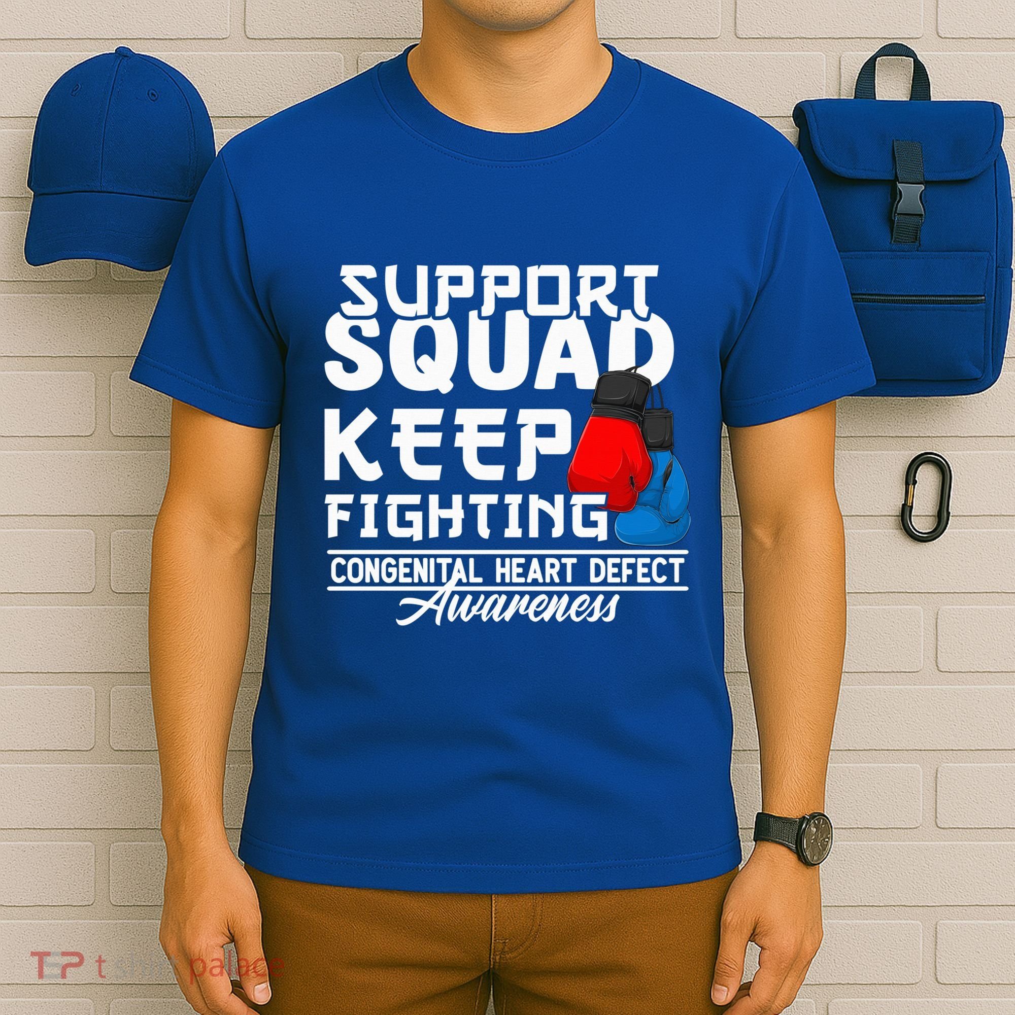 Support Awareness Squad I CHD Congenital Heart Defect T-Shirt