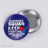 Support Awareness Squad I CHD Congenital Heart Defect Button thumb 0