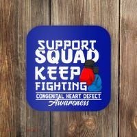 Support Awareness Squad I CHD Congenital Heart Defect Coaster thumb 0