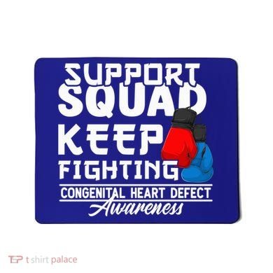 Support Awareness Squad I CHD Congenital Heart Defect Mousepad