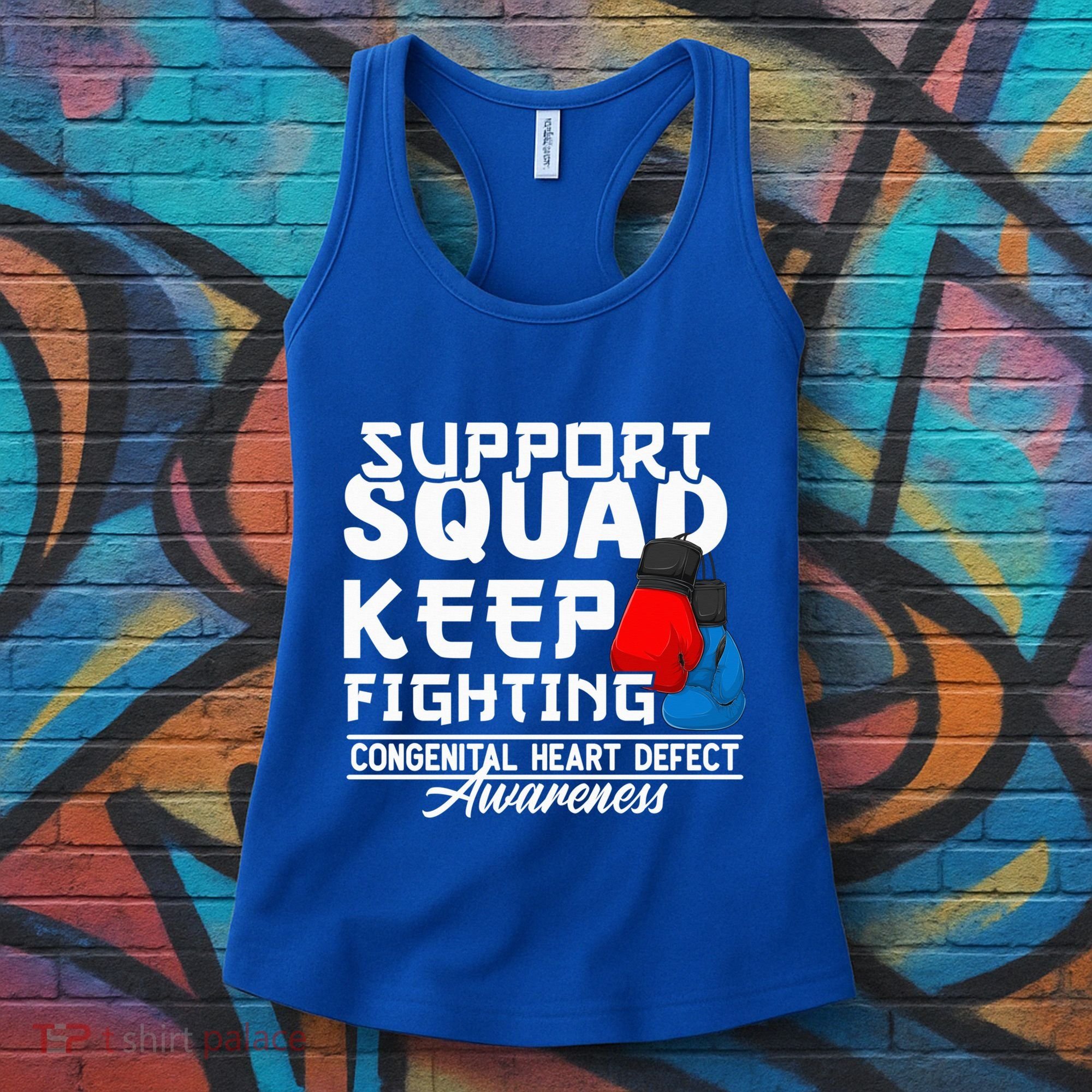 Support Awareness Squad I CHD Congenital Heart Defect Women's Tank Top
