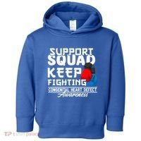 Support Awareness Squad I CHD Congenital Heart Defect Toddler Hoodie thumb 0