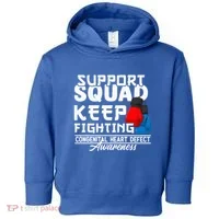 Support Awareness Squad I CHD Congenital Heart Defect Toddler Hoodie thumb 0
