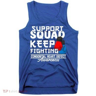 Support Awareness Squad I CHD Congenital Heart Defect Tank Top