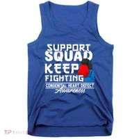 Support Awareness Squad I CHD Congenital Heart Defect Tank Top thumb 0