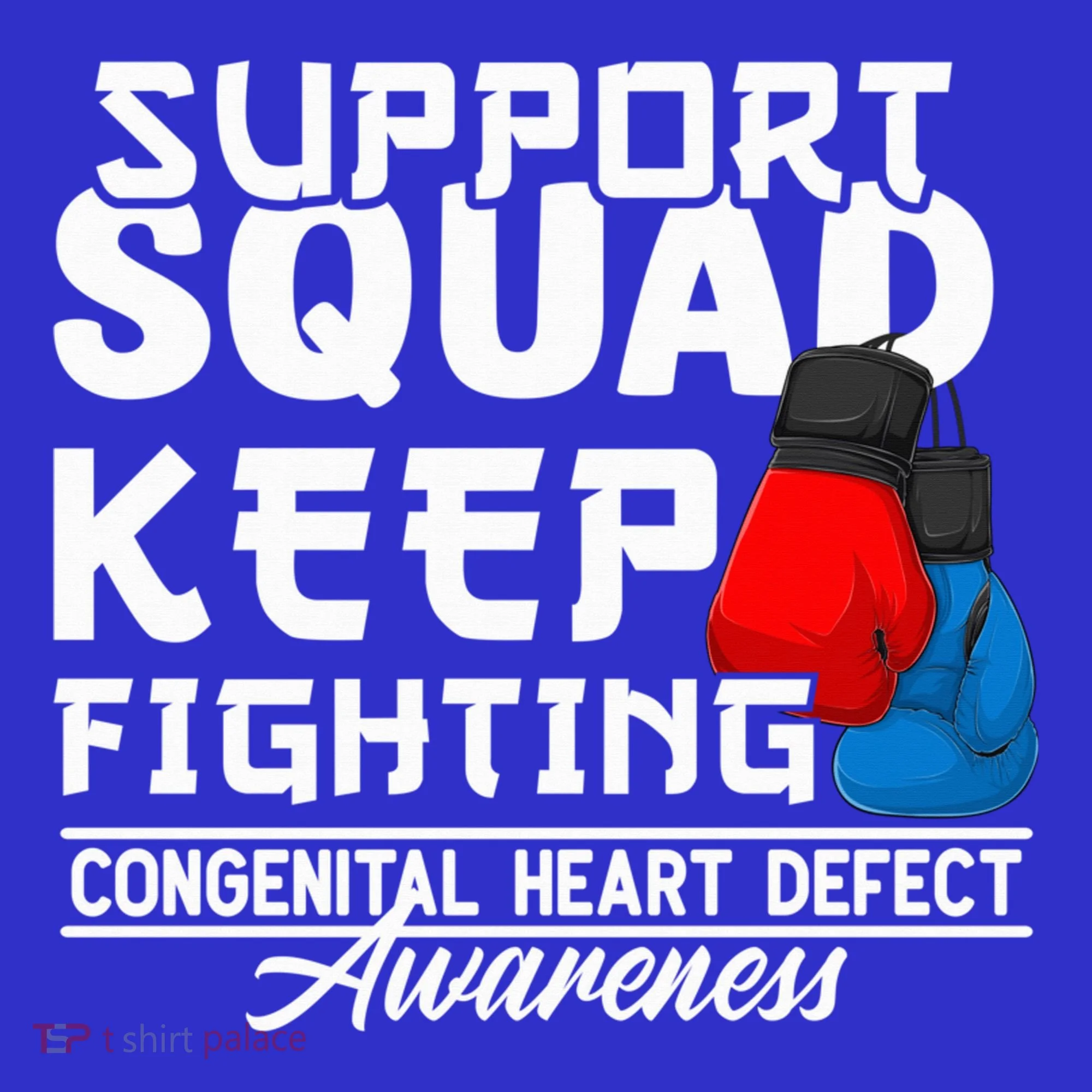 Support Awareness Squad I CHD Congenital Heart Defect Tank Top