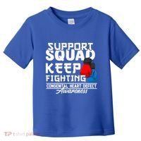 Support Awareness Squad I CHD Congenital Heart Defect Toddler T-Shirt thumb 0