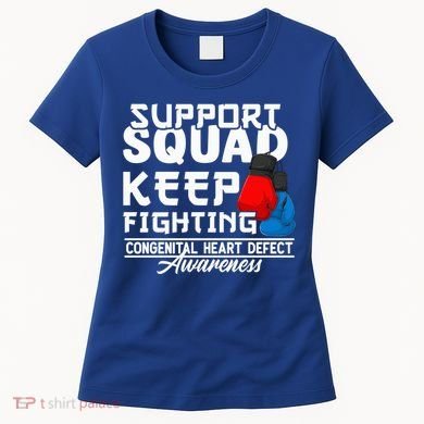 Support Awareness Squad I CHD Congenital Heart Defect Women's T-Shirt