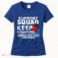 Support Awareness Squad I CHD Congenital Heart Defect Women's T-Shirt thumb 0