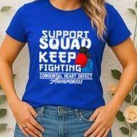 Support Awareness Squad I CHD Congenital Heart Defect Women's T-Shirt thumb 2
