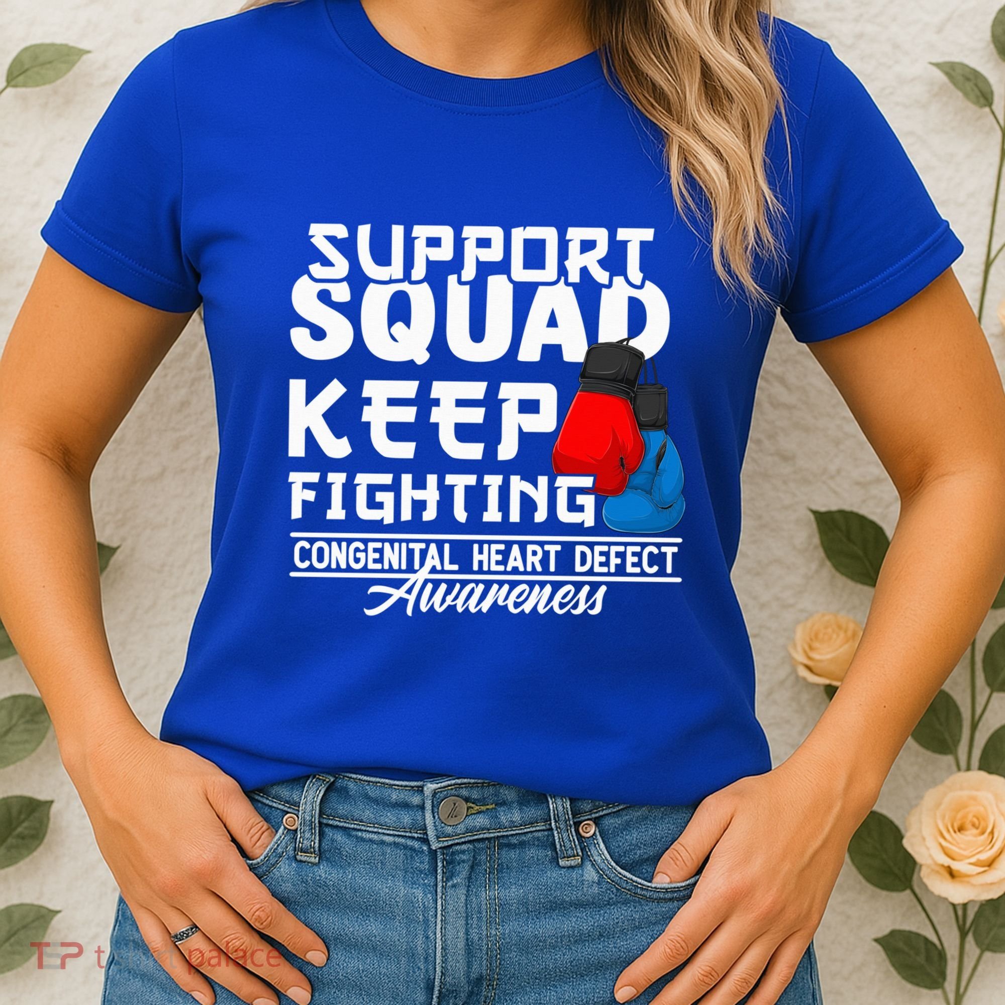 Support Awareness Squad I CHD Congenital Heart Defect Women's T-Shirt