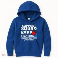 Support Awareness Squad I CHD Congenital Heart Defect Kids Hoodie thumb 0