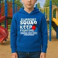 Support Awareness Squad I CHD Congenital Heart Defect Kids Hoodie thumb 2