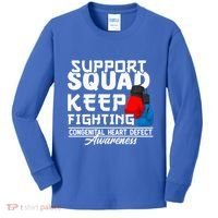 Support Awareness Squad I CHD Congenital Heart Defect Kids Long Sleeve Shirt thumb 0