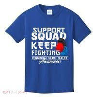 Support Awareness Squad I CHD Congenital Heart Defect Kids T-Shirt thumb 0