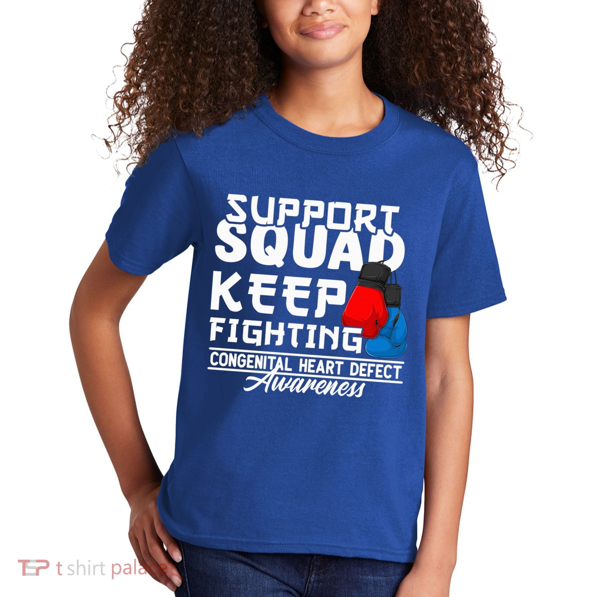 Support Awareness Squad I CHD Congenital Heart Defect Kids T-Shirt
