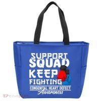 Support Awareness Squad I CHD Congenital Heart Defect Tote Bag thumb 0